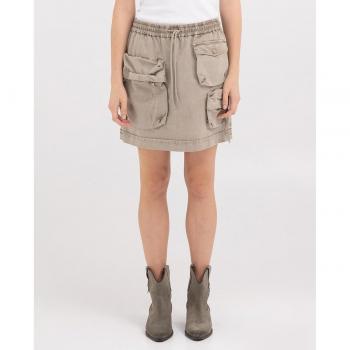 Replay Falda Corta S Beige 225 Sahara