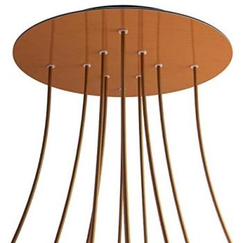 Krovnr4010f108 Rose‑One XXL Ronde Multicolore Kit Rosette Cuivre 400 mm