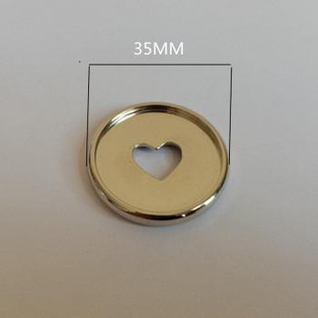 35mm Heart-Shaped Plastic Disc Binding Trays