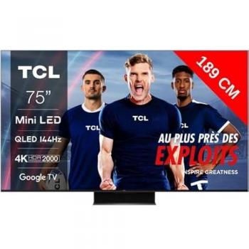 TCL TV Mini LED 189 cm 4K QLED 144Hz 75C849