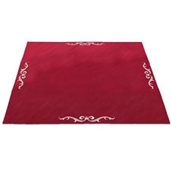 Tapis de tarot en velours LENORMAND – 80x80 cm – symbole brodé
