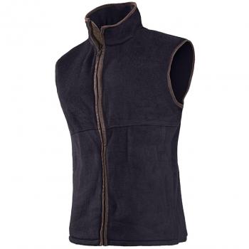 Women’s Navy Blue Fleece Overcoat – Mid‑Size