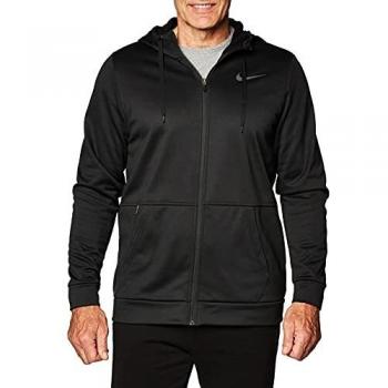 Felpa con Cappuccio e Zip Nike Therma Nera Uomo M