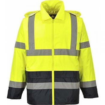 Classic Hi Vis Contrast Rain Jacket Yellow/Black M