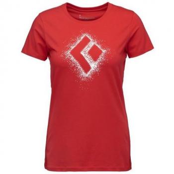 Black Diamond Women's Short Sleeve T-Shirt – Coral Red (Chalked Up 2.0)