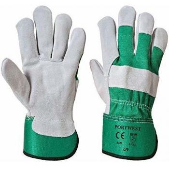Portwest A220 Guanti da lavoro in pelle bovina verde taglia 12