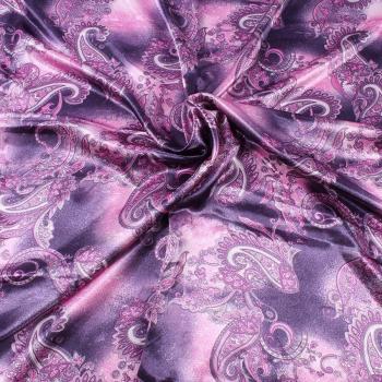 Bufanda Estampada Paisley con Brillo Vintage