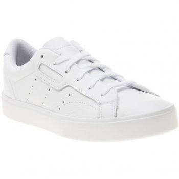 White Sleek W Women’s Shoes by adidas, 38 2/3