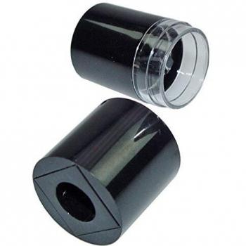 Fantasia Doppelspitzer, Schwarz/Glashell, Ø 2,8 cm, Höhe: 6 cm