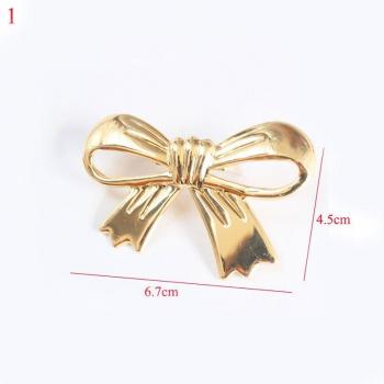 1PC Bowknot Metal Decoration for Handbag and Shoe Accessories