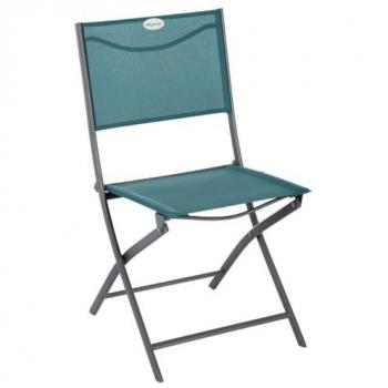 Set de 4 chaises extérieures Modula – Couleur bleu canard – Taille 46 cm × 87 cm