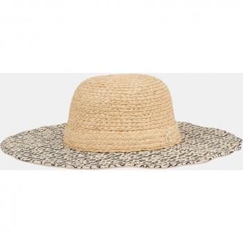 Damenhut Tommy Hilfiger Beach Summer Strohhut AW0AW16042 Écru