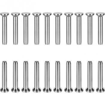 Stainless Steel Fixed Ends Stemball Swage Studs for 1/8 Inch Cable Railing
