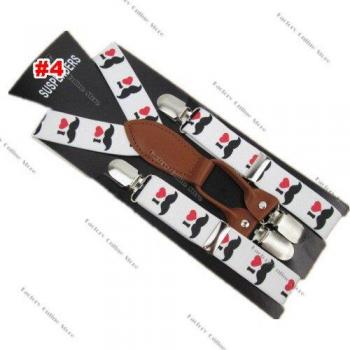 Bretelles Amusantes Moustache 2-8 Ans