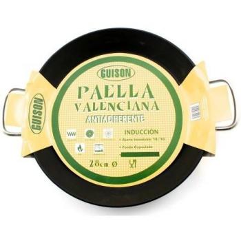 Non‑Stick Silver Paella Set – 28 cm, 4 Units