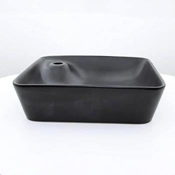 Céramique Carrée Urbains – Vasque Noir Mat 43 × 43 cm