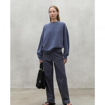 Ecoalf Women's Long Sleeve Bogen Sweatshirt Blue Indigo XS