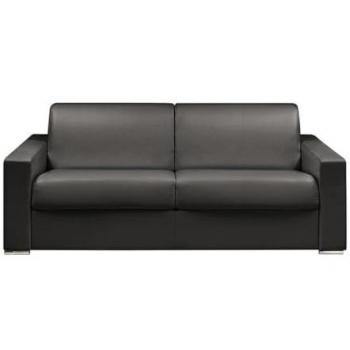 Calito Italia Sofá-Cama 4 Personas Negra – Somier Lámina 160 cm, Espuma 16 cm con Memoria