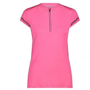 Women's 2XL Pink Fluo Half Zip Shirt