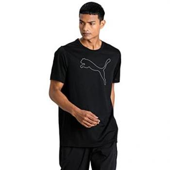 Puma Technisches T-Shirt Performance Cat Tee 520315 Schwarz Regular Fit XXL Herren