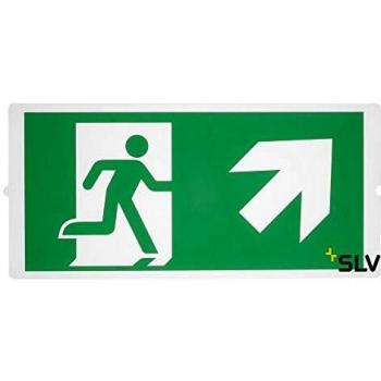 SLV 240010 PIKTOGRAMMFOLIE für P-LIGHT Notausgangsleuchte, 2er-Set, L/H 35,3/16,5 cm