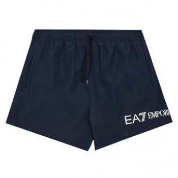 Bermuda da Spiaggia EA7 Blu/Argento Regular Fit
