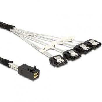Cable SAS 1 m con conectores SATA DeLOCK