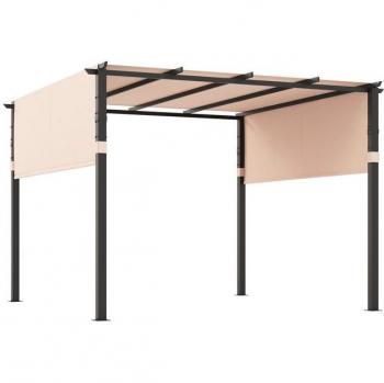Costway Metall Pergola 3,05 x 3,05m für den Garten