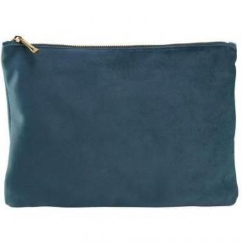 Small Scarlet Velvet Clip‑On Bag