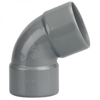 Coude PVC 67° mâle-femelle et femelle-femelle D50