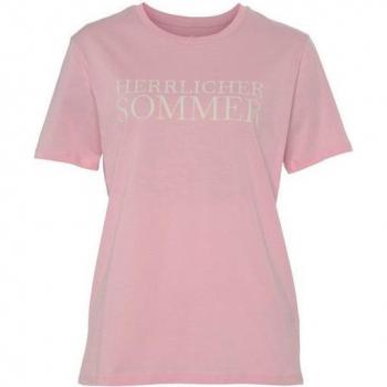 Damen‑Tee Camber in Rosa, 100 % Baumwolle, kurzärmelig
