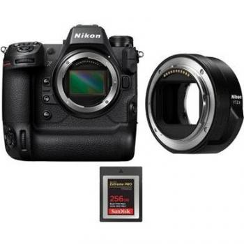 Combo Fotográfico Avanzado: Nikon Z9, FTZ II y SanDisk 256GB Extreme PRO