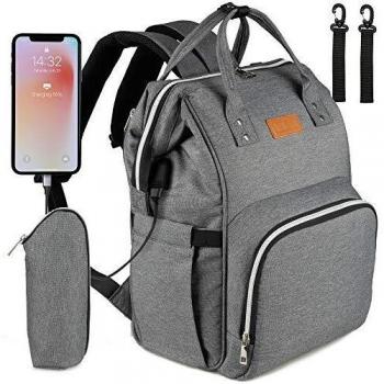 NEVEQ Reise Wickelrucksack, Babytasche, große Kapazität, multifach, wasserdicht, mit Babyflaschenhaltern