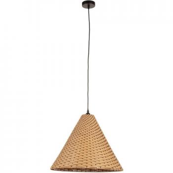 Lampadario in Fibre Naturali Gabon D.50x39h Marrone