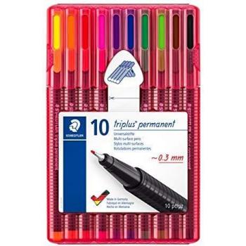 STAEDTLER 331 SB10 Fine Line – 10‑Farben Set, Made in Germany