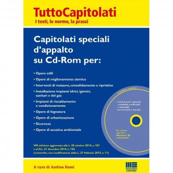 Capitolati speciali d'appalto. CD-ROM