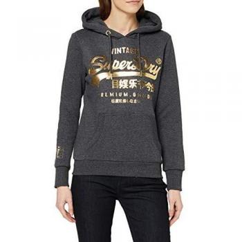 Superdry Capucha Premium Goods Gris Talla 8 Mujer