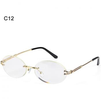Lunettes de soleil ovales vintage pour hommes et femmes