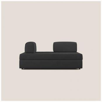 Canapé T02 Noir Sans Pouf Amovible