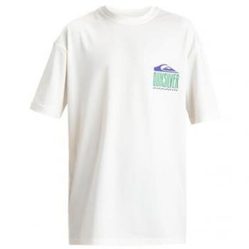Short Sleeve Kids Quiksilver Everyday Surf Color Verde-Blanco, UPF 50