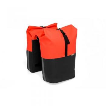 Gepäckträgertasche Nyborg Double rot-schwarz