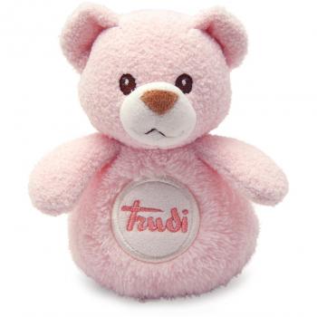 Orso di peluche con suono squeaker, Trudi, rosa, 12 cm