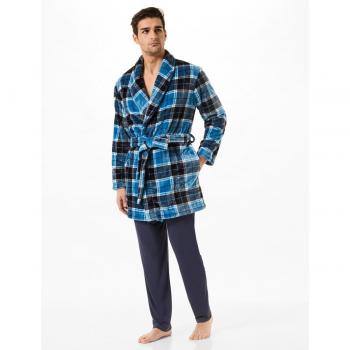 Bata Corta para Hombre en Cuadros Vichy