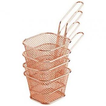 Mini Fry Basket – Mesh Wire French Fries Chip Basket Net