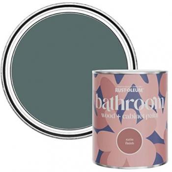 Deep Sea Green Bathroom Wood Paint, Satin Finish – 750 ml (Rust‑Oleum)