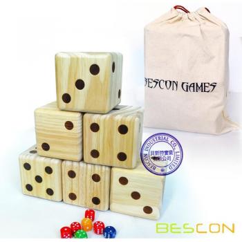 Dado de Madera Bescon 3,5 Pulgadas – Juego Completo