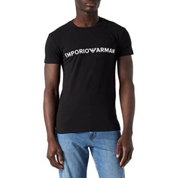 T‑shirt Noir Emporio Armani – modèle 11035, manches courtes, silhouette slim