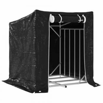 Bûcheron Guard – Portant & Housse pluie pour bois, Vidaxl