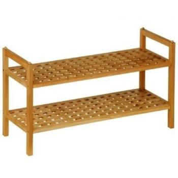 Crisscross Walnut Shoe Cabinet