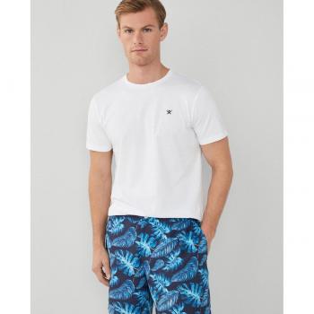 Hackett Bermuda da Bagno Uomo Navy Leaf L